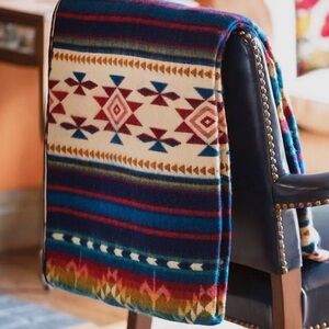Colorful Geometric Throw Blanket